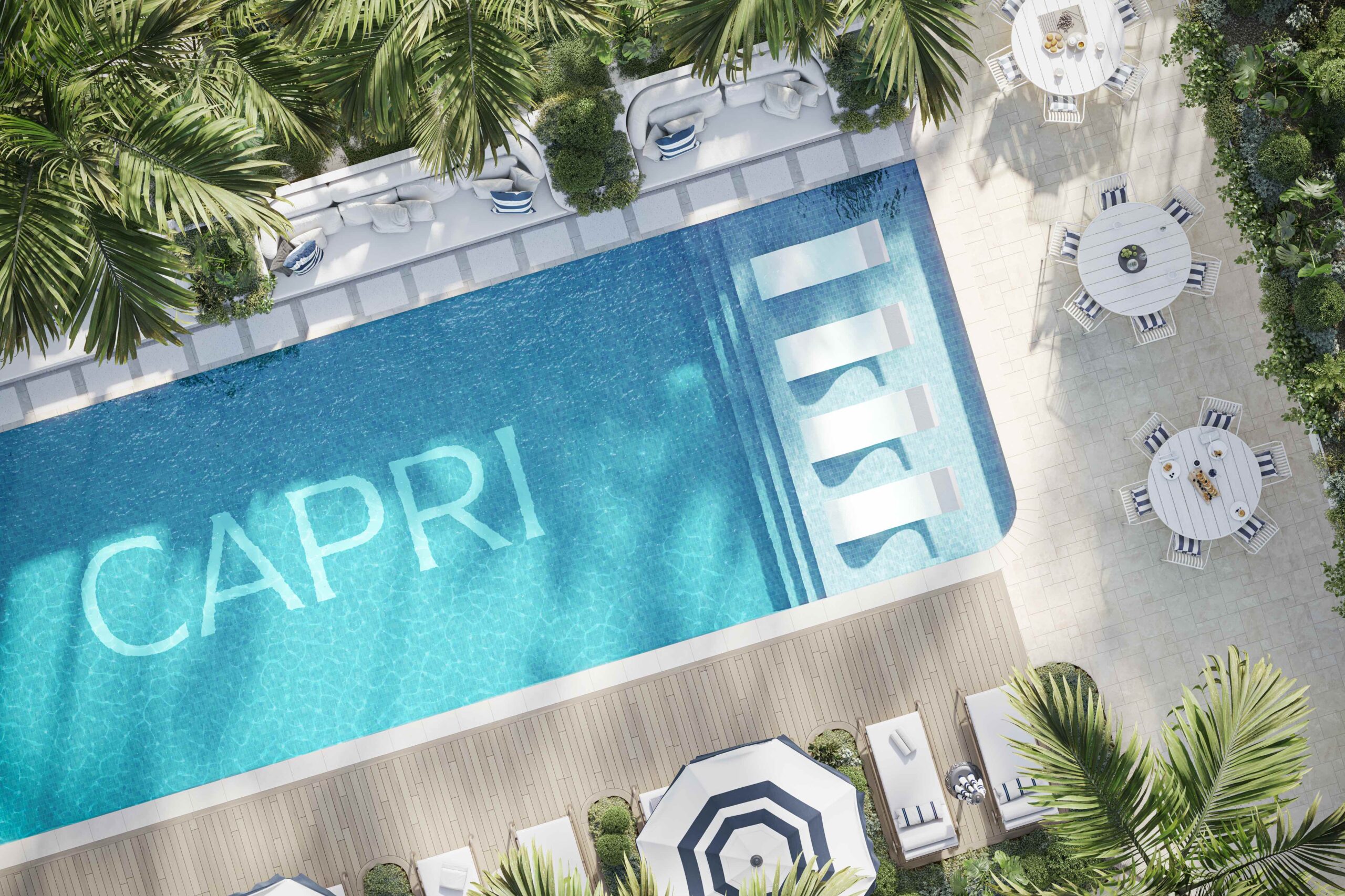 Capri Residences-Aerial of Pool (email)